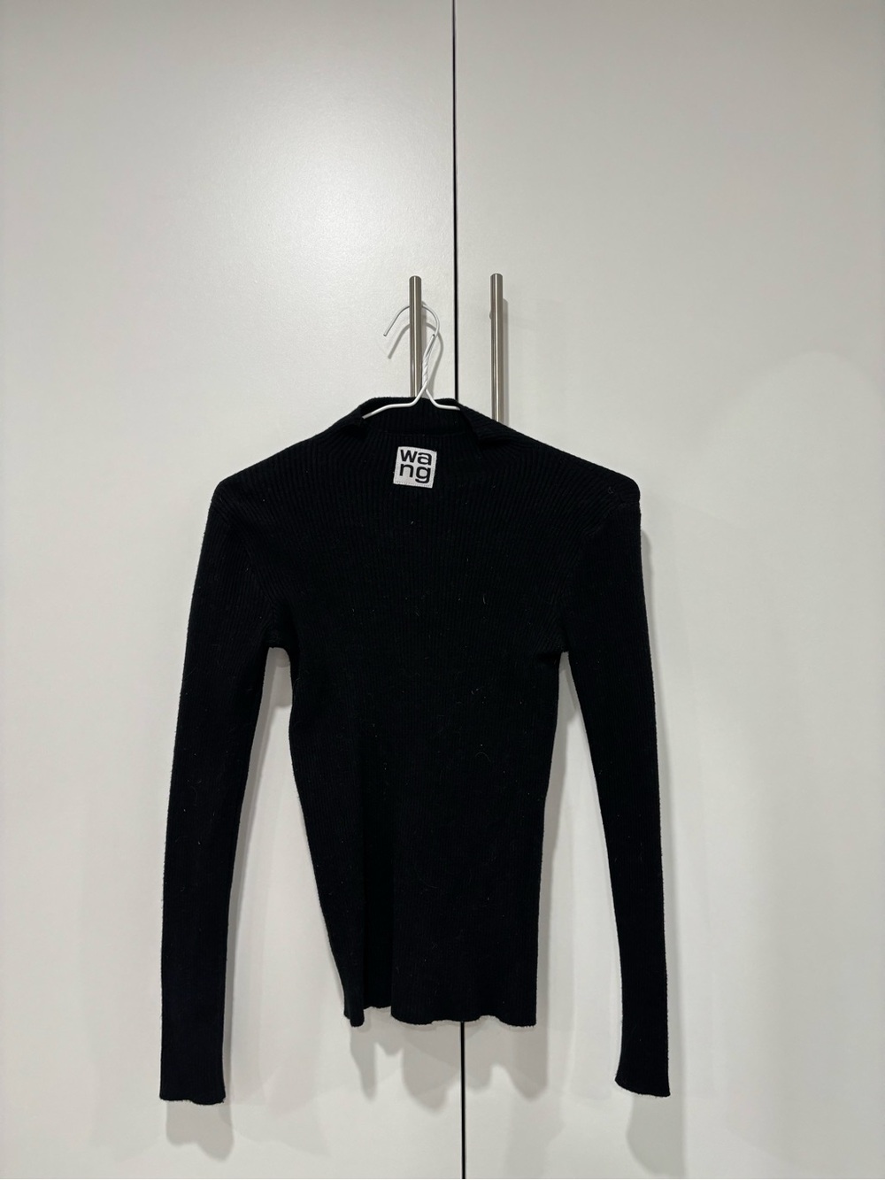 Alexander Wang Black Ribbed Turtleneck Sweater